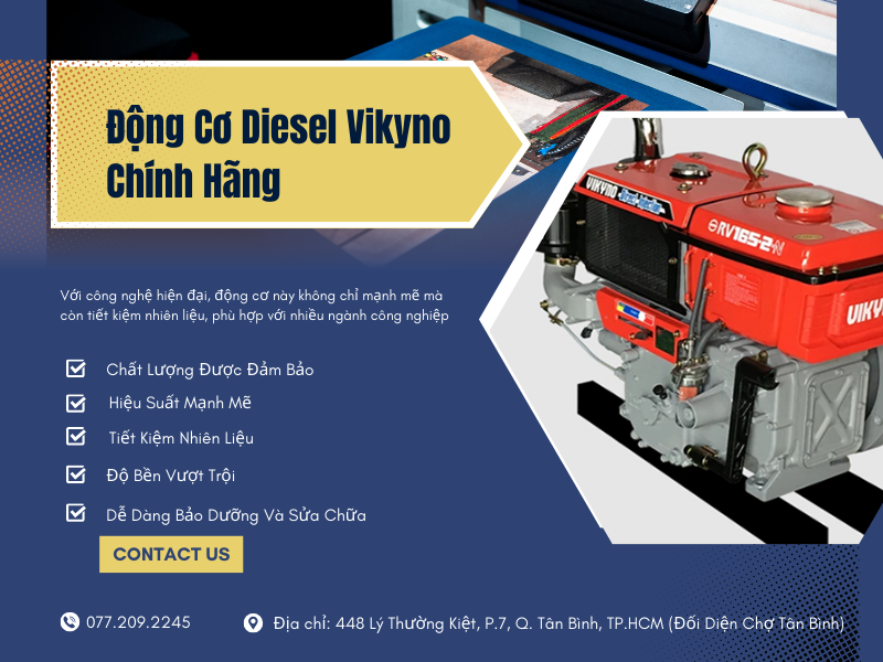 Động Cơ Diesel Vikyno Chính Hãng